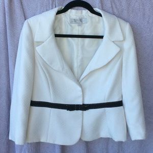 White and Black Blazer